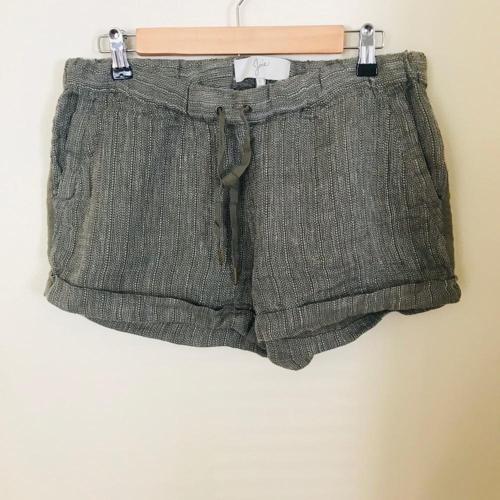 Joie linen shorts size L